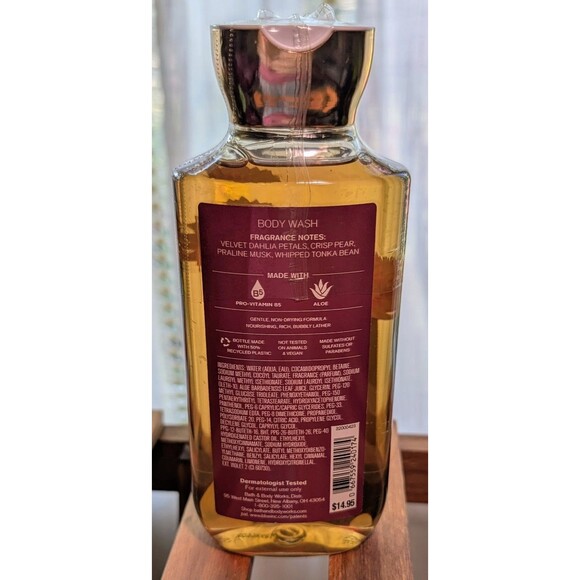 BATH & BODY WORKS DAHLIA SHOWER GEL BODY WASH 10 FL OZ NEW - Picture 2 of 2